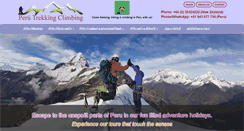 Desktop Screenshot of perutrekkingclimbing.com