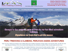 Tablet Screenshot of perutrekkingclimbing.com